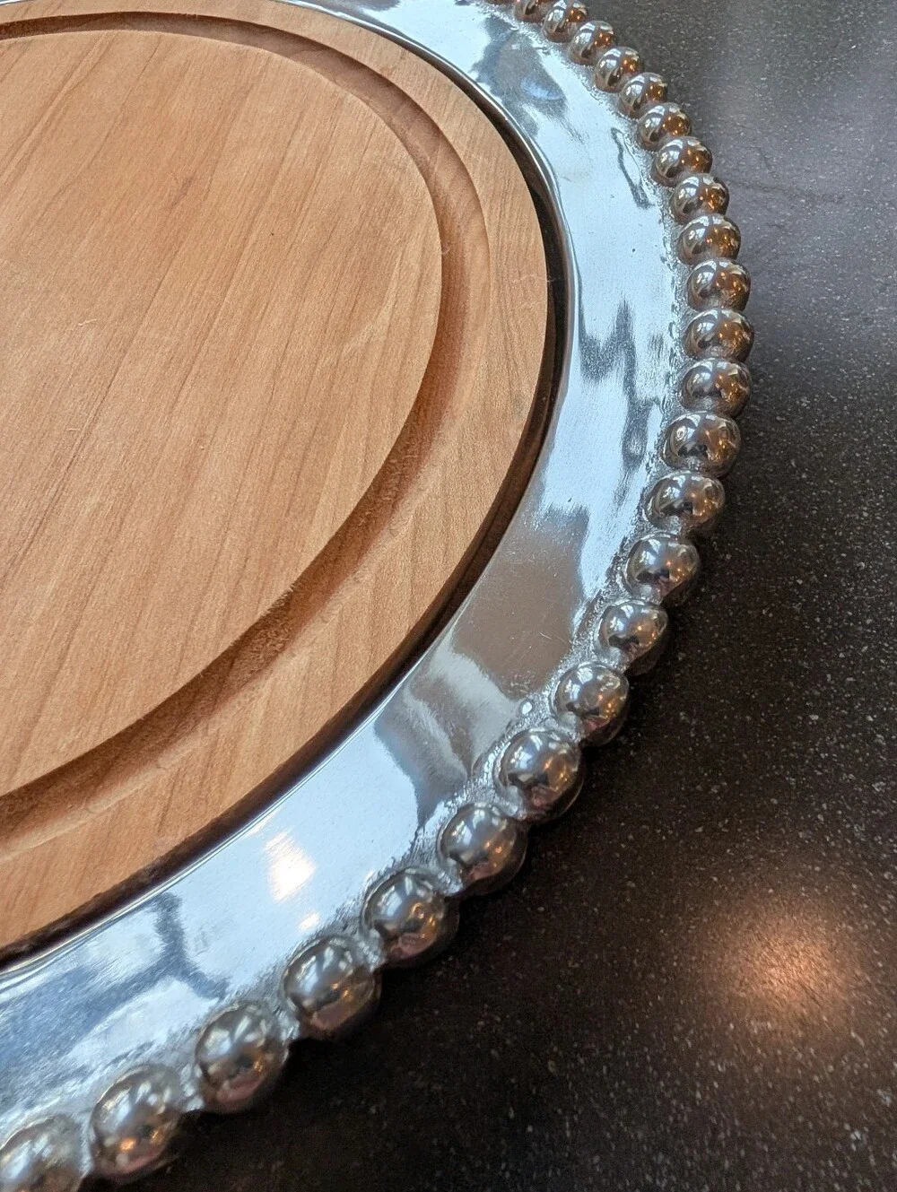 vintage MARIPOSA platter with cheese board insert 1997